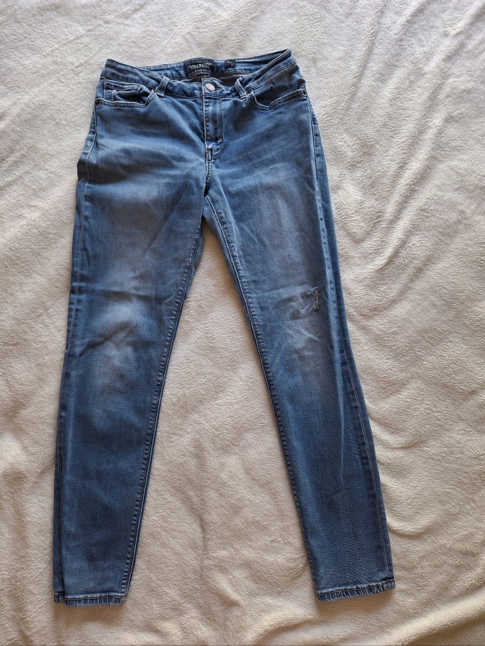 Lucky Brand Sasha Super Skinny Jeans Light Wash Women's Size 12/31 Inseam 28